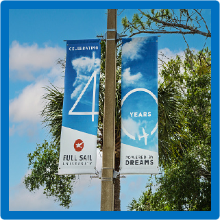 Street  Banner rack