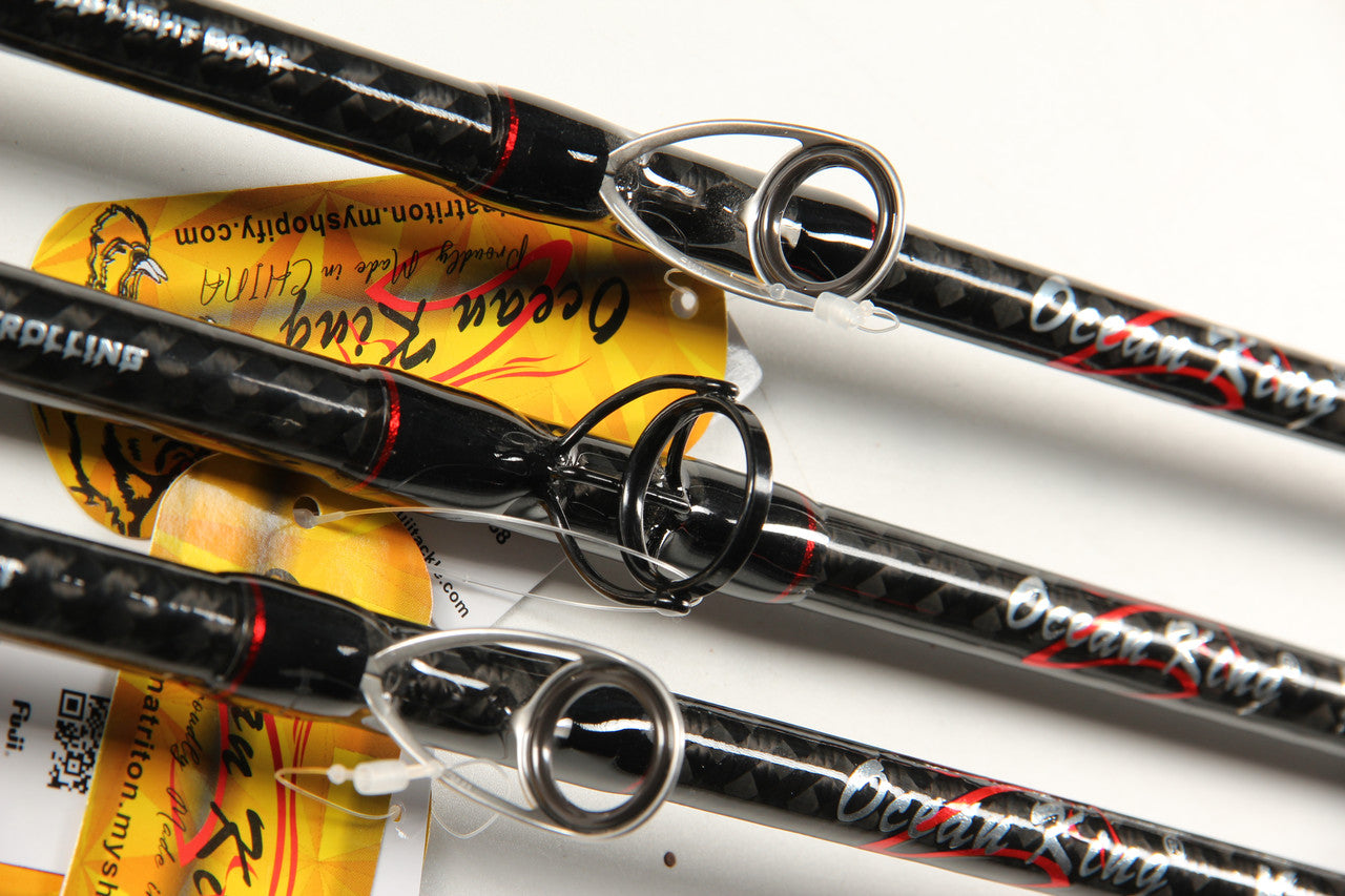 Custom boat trolling catfish rod made of carbon fiber, ideal for high-performance fishing