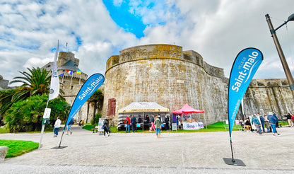 Beach flag feather shape