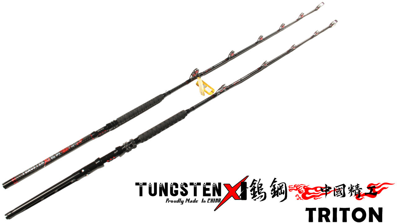 Saltwater bent butt  heavy duty trolling fishing rod made of carbon fiber, ideal for bluefin tuna mahi 